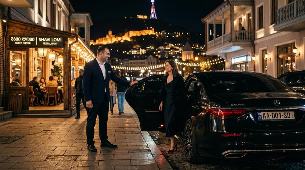 ფხიზელი მძღოლი რესტორნიდან გამოძახებით თბილისი
